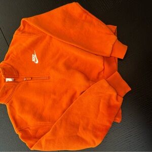 Nike Vibrant Orange Half-Zip Sweatshirt